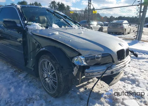2002 BMW 325Ci z USA, uszkodzony, nr VIN WBABN334X2JW52807